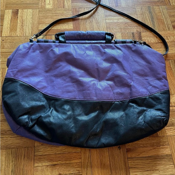 Genuine leather multicolored oversized bag/clutch w/elephant and fringe. - Picture 11 of 11